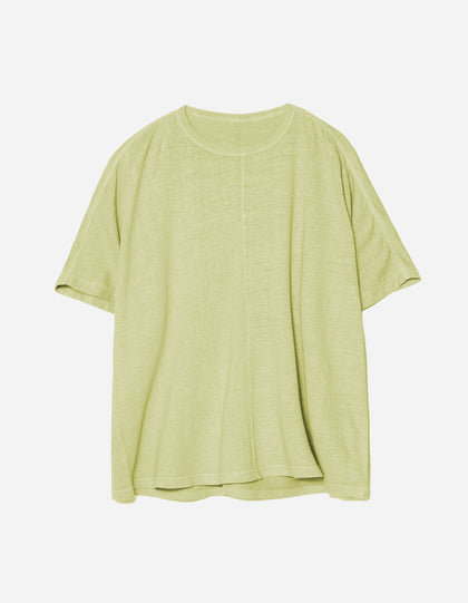 5234 Hemp Cross Loose S/S T-Shirt Moss Green