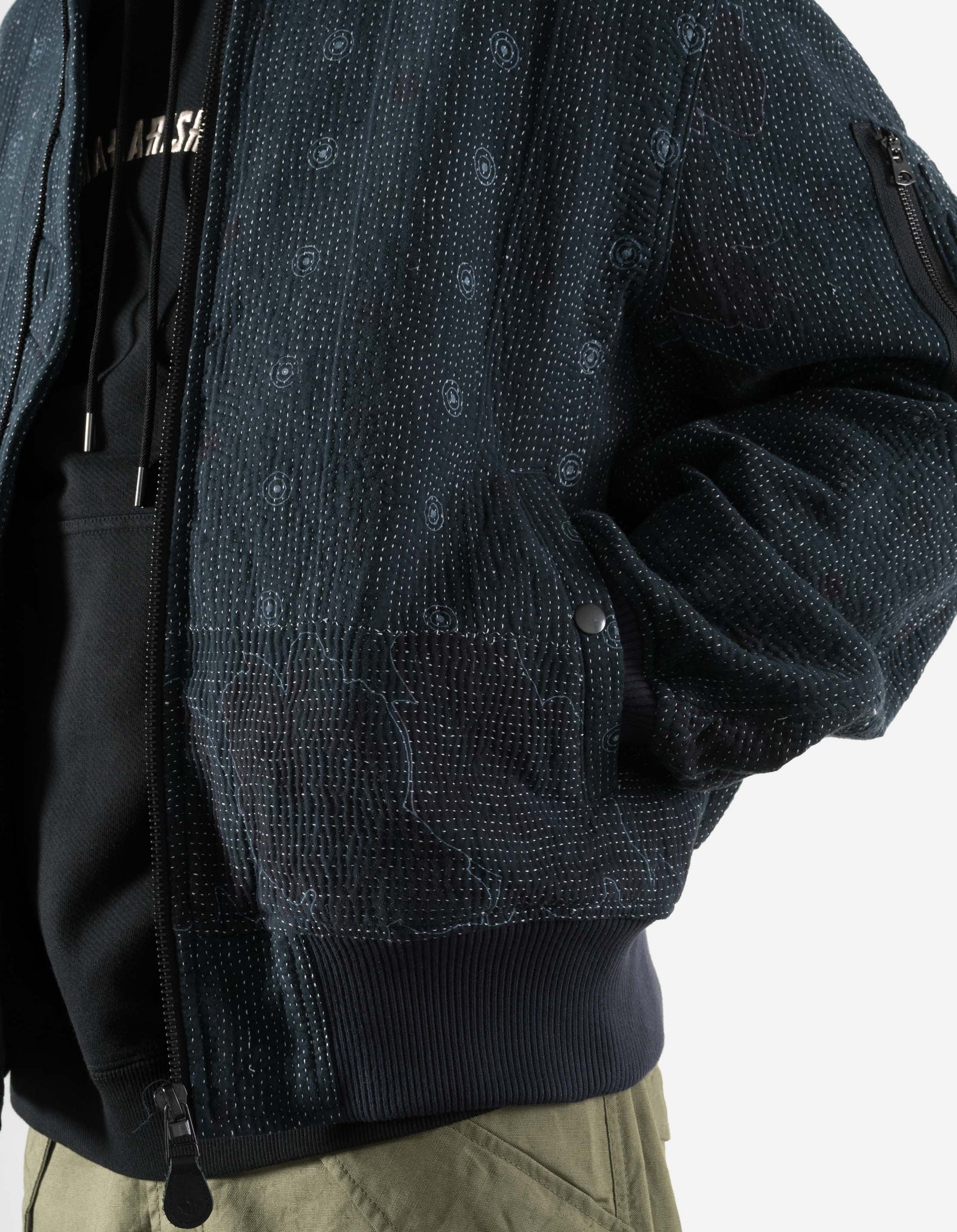7178 Upcycled MA-1 Jacket Vintage Navy