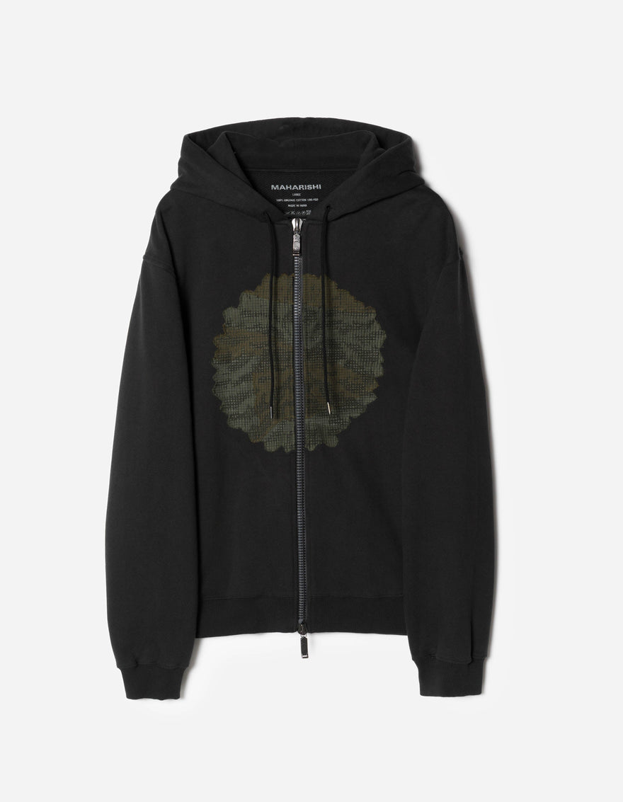 7182 M.A.F Green Man Hooded Sweat Black