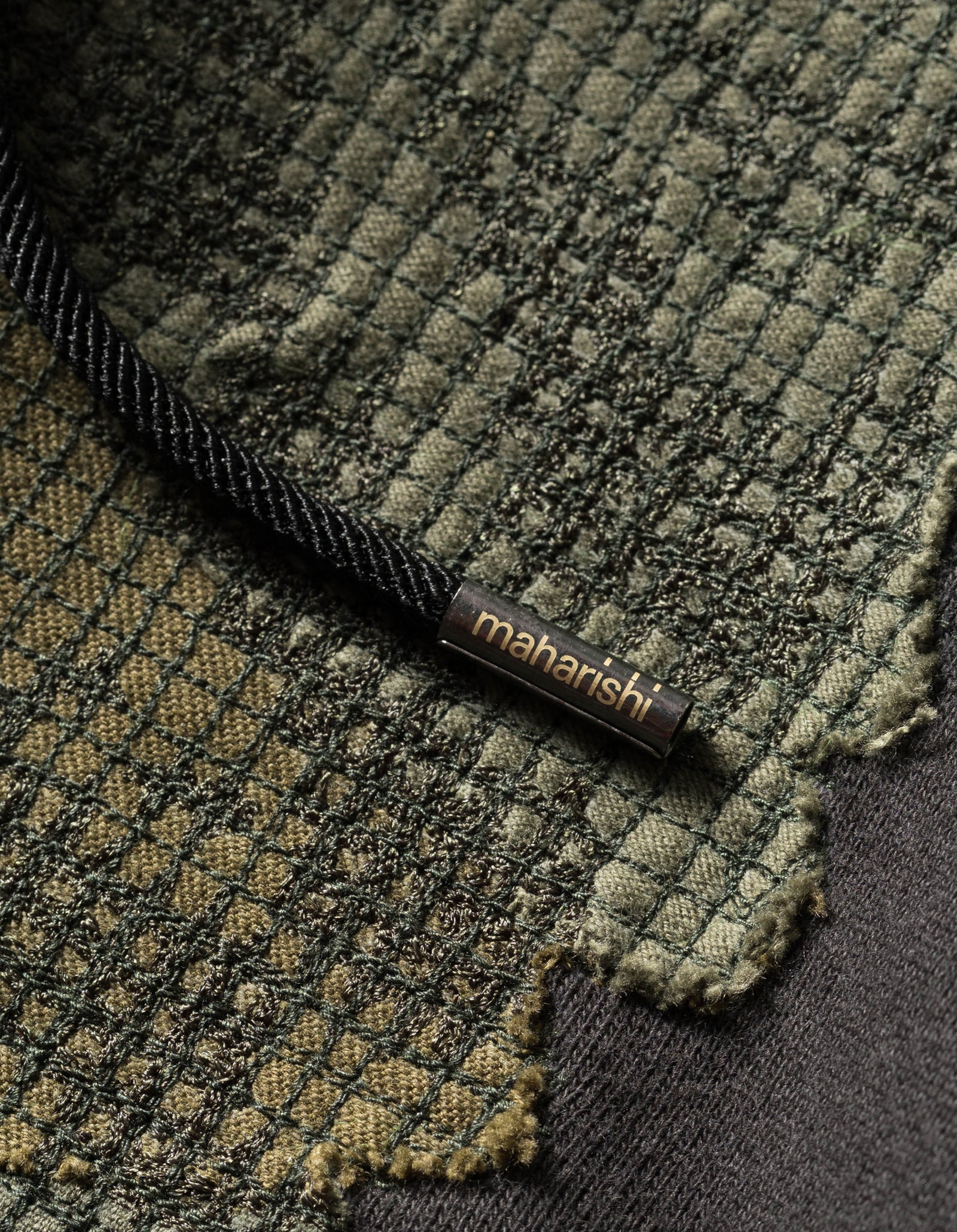 7182 M.A.F Green Man Hooded Sweat Black
