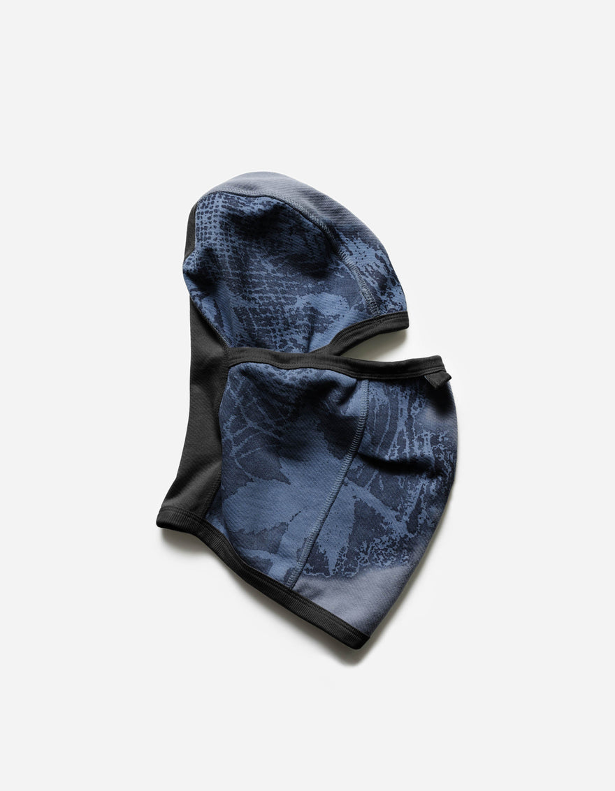 7184 Shadow Print Barboute Balaclava Black