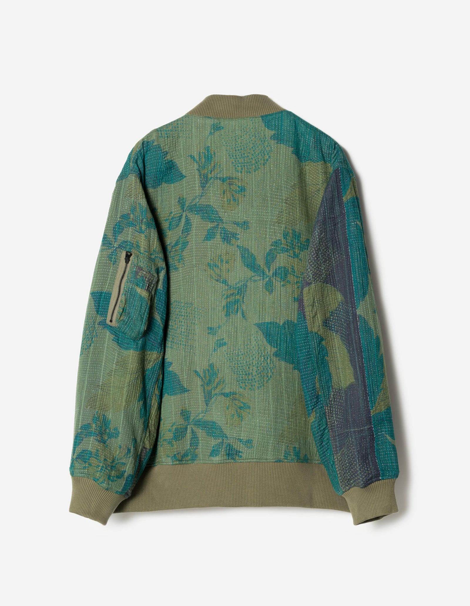 7186 Upcycled MA1 Kimono Olive