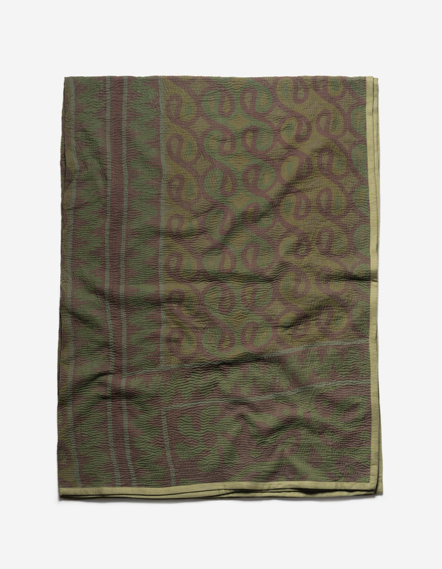 7196 Upcycled Blanket Olive B