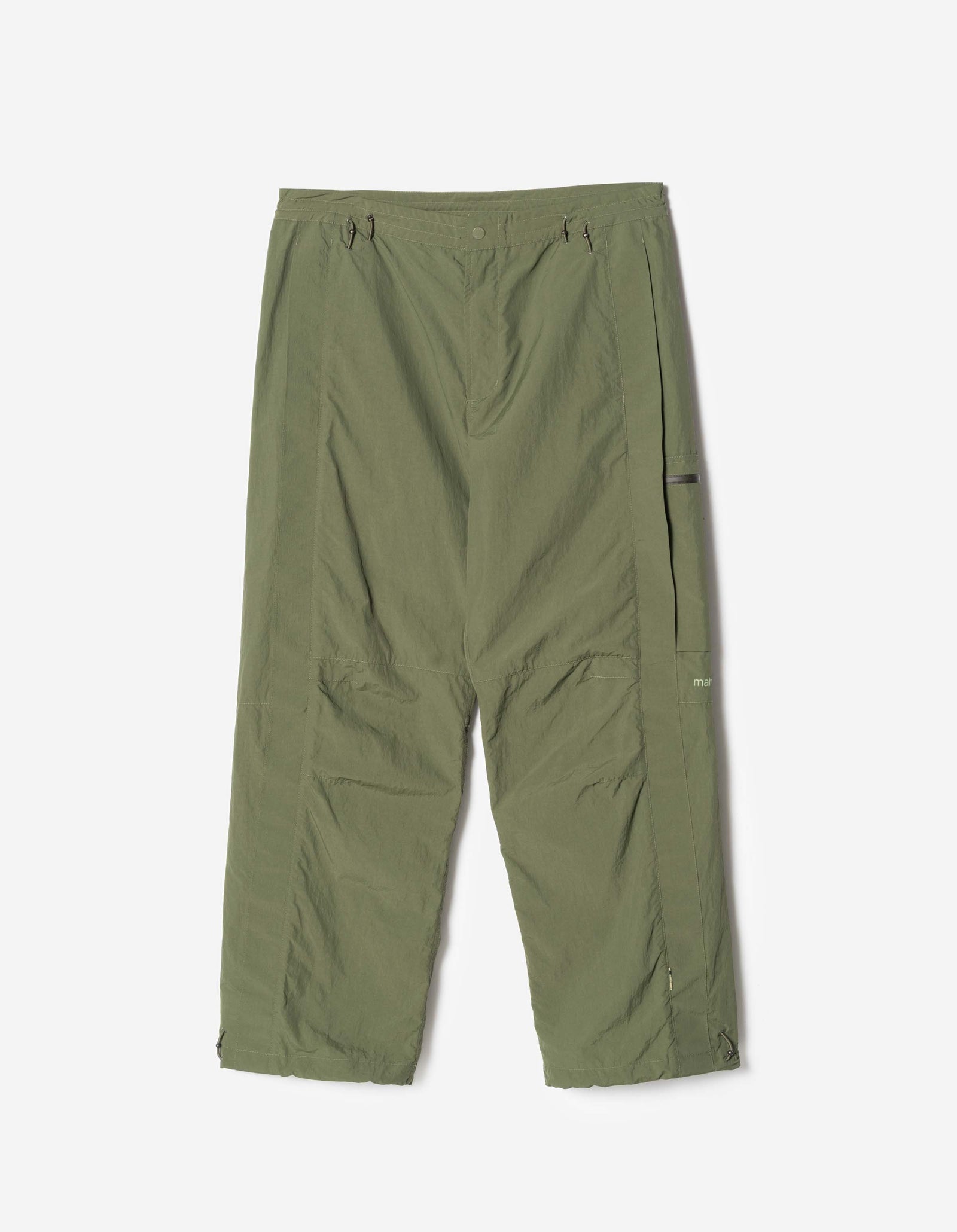 Green pants on a white background