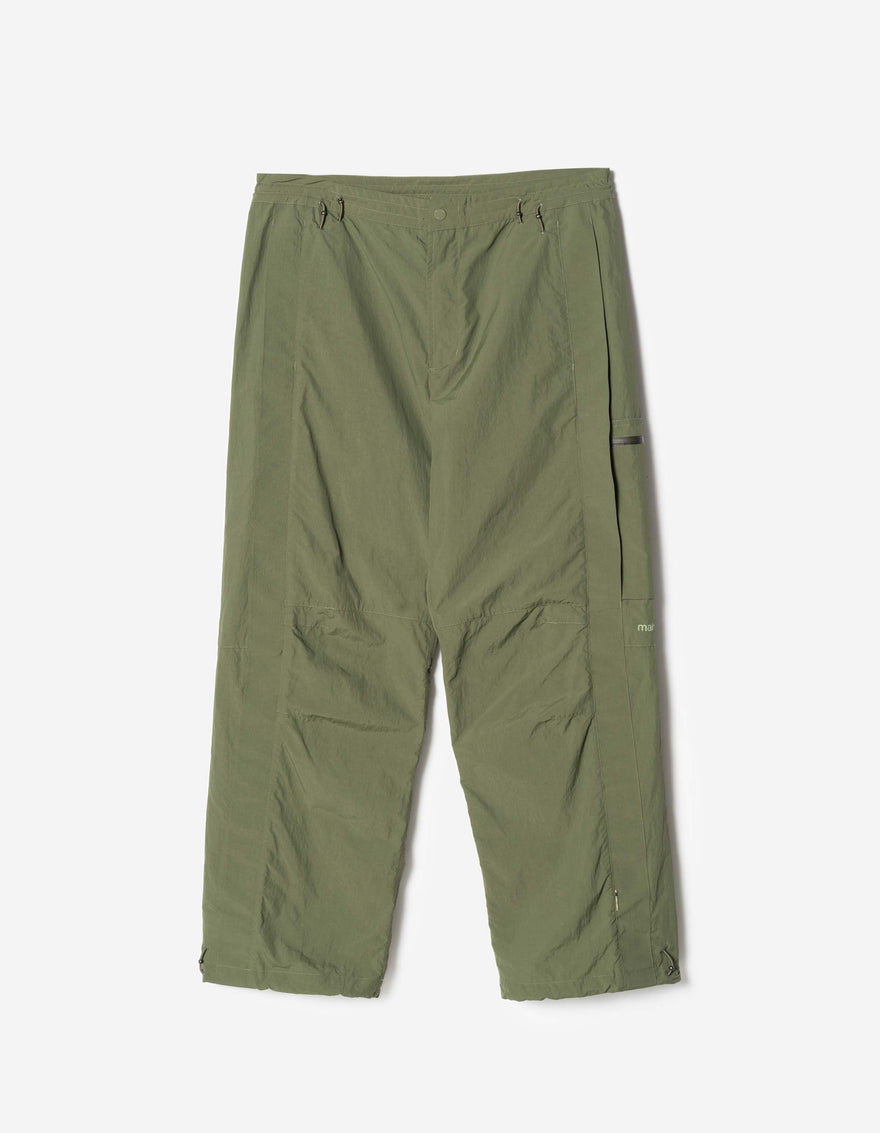 Green pants on a white background