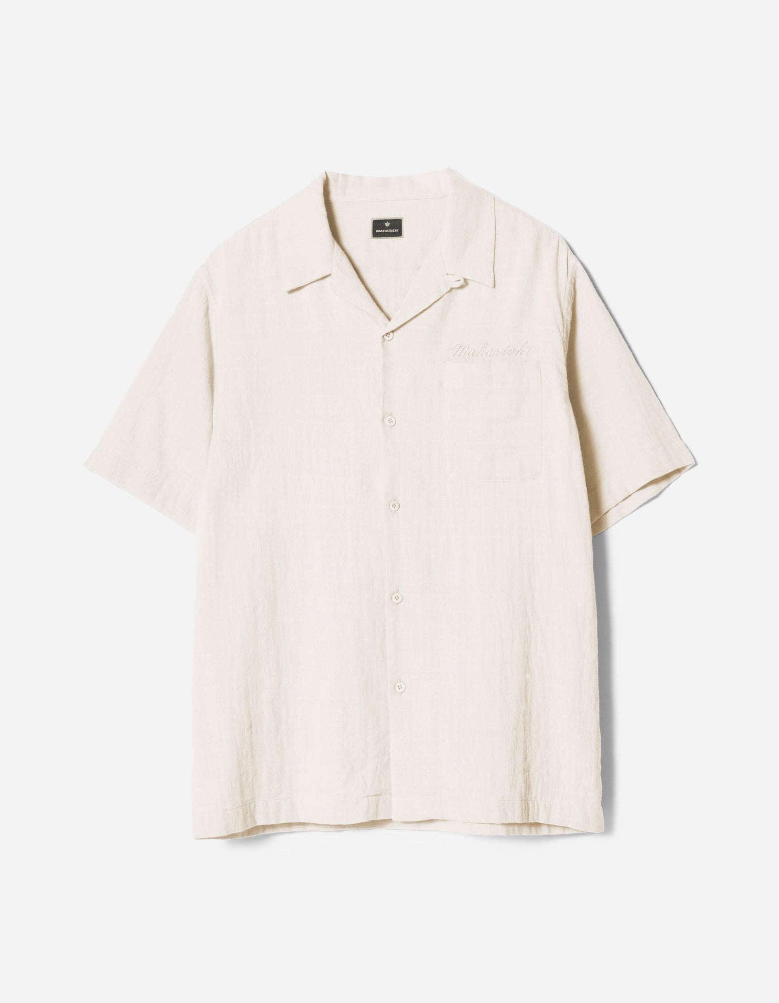 7316 Light Double Voile Cuban Shirt Ecru
