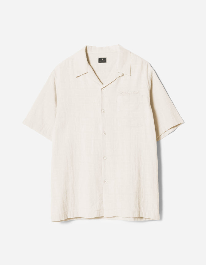 7316 Light Double Voile Cuban Shirt Ecru