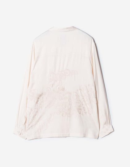 7365 Ascending Dragon Cupro Shirt Ecru