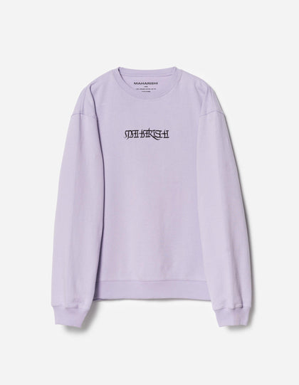 7549 Maha Script Crew Sweat Lavender
