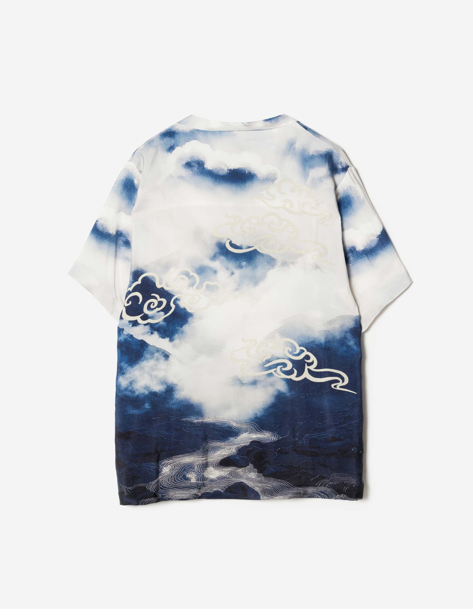 7703 Garuda Camp Collar Shirt Navy