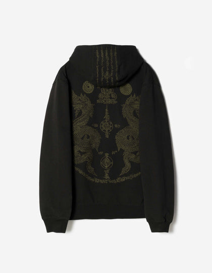 7681 Naga Hooded Sweat Black