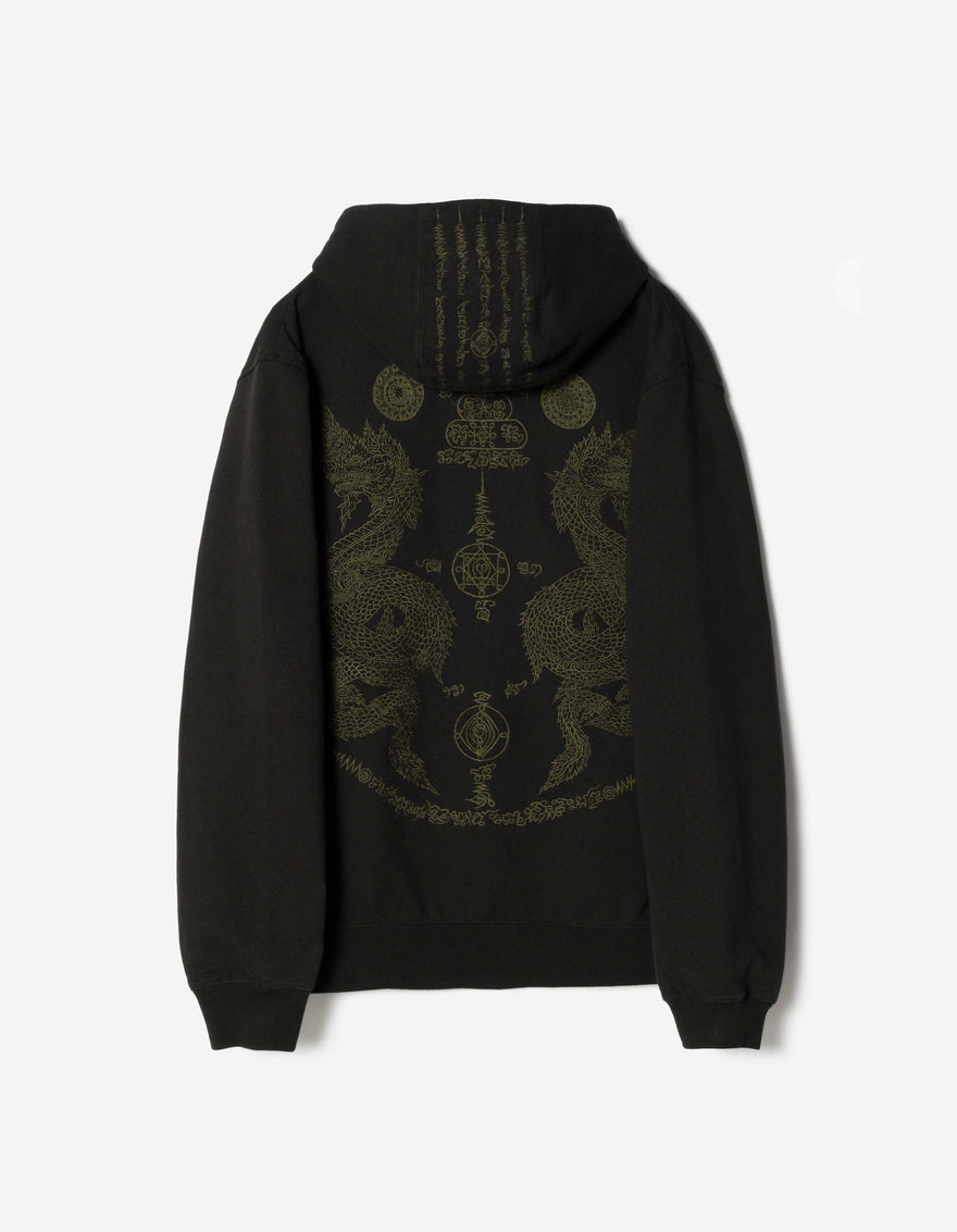 7681 Naga Hooded Sweat Black