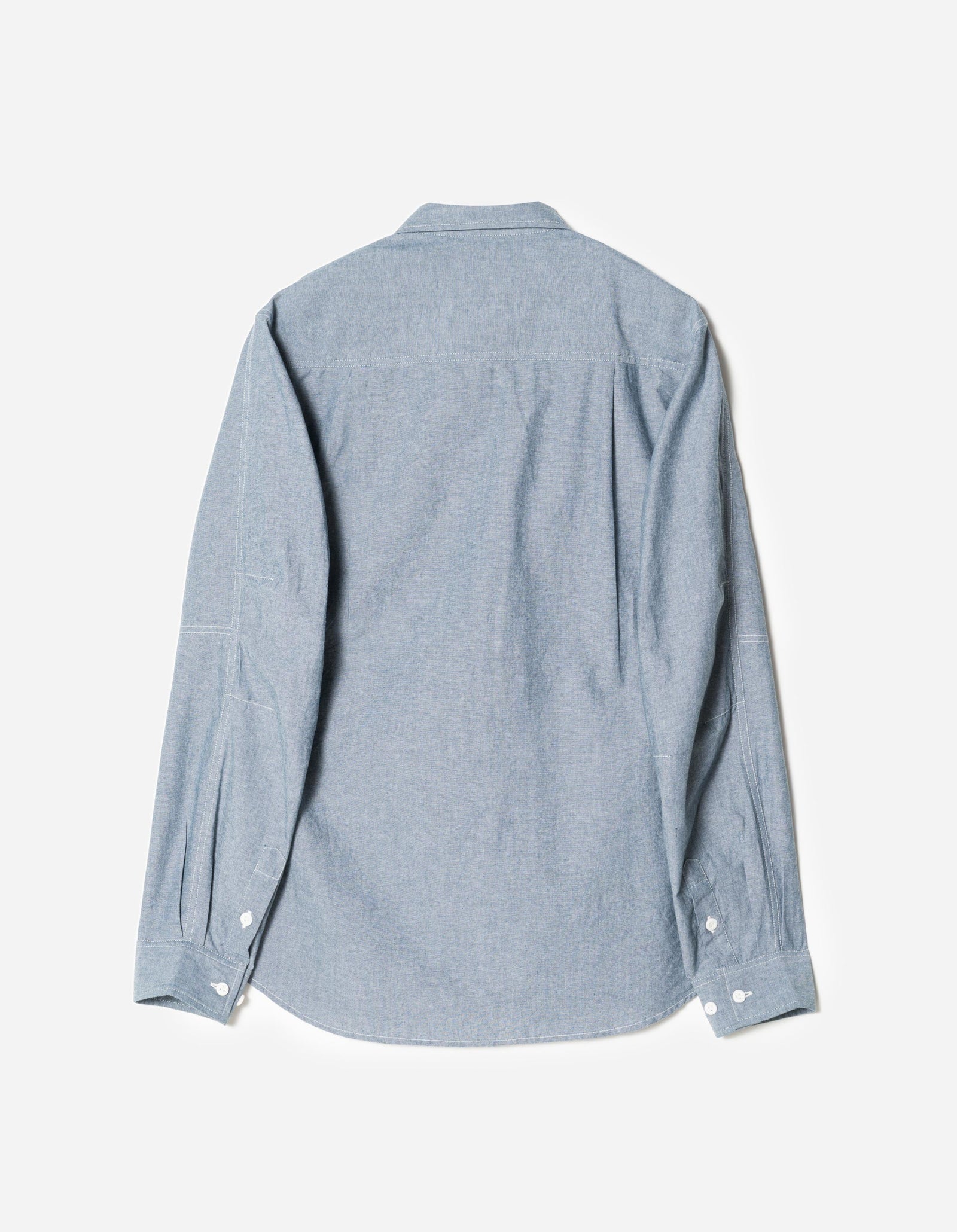 7711 Human Chambray Custom Shirt Mid Blue