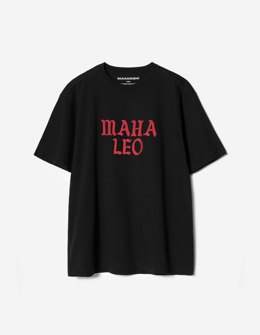 7736 Leo Organic Zodiac T-shirt Black