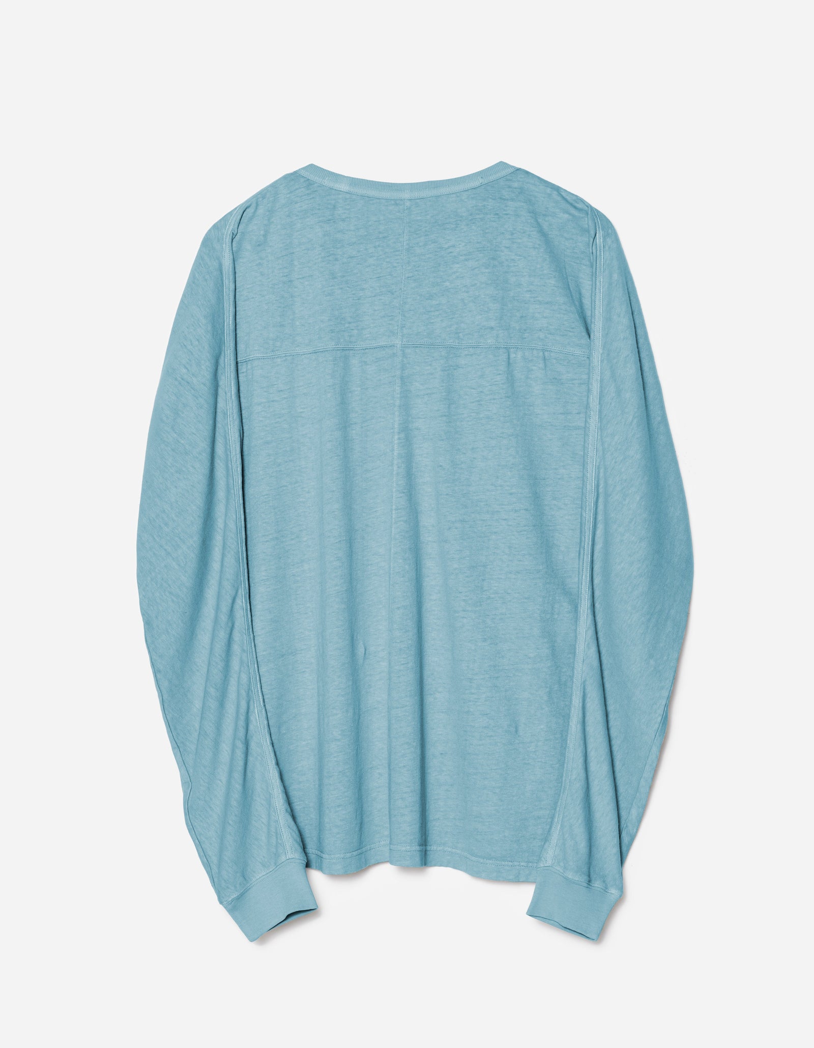 5245 Hemp Cross Loose L/S T-Shirt Airforce Blue