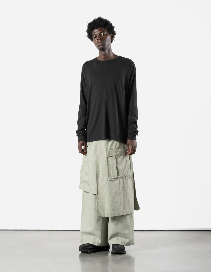7398 Asym Cargo Hakama Pants Sage