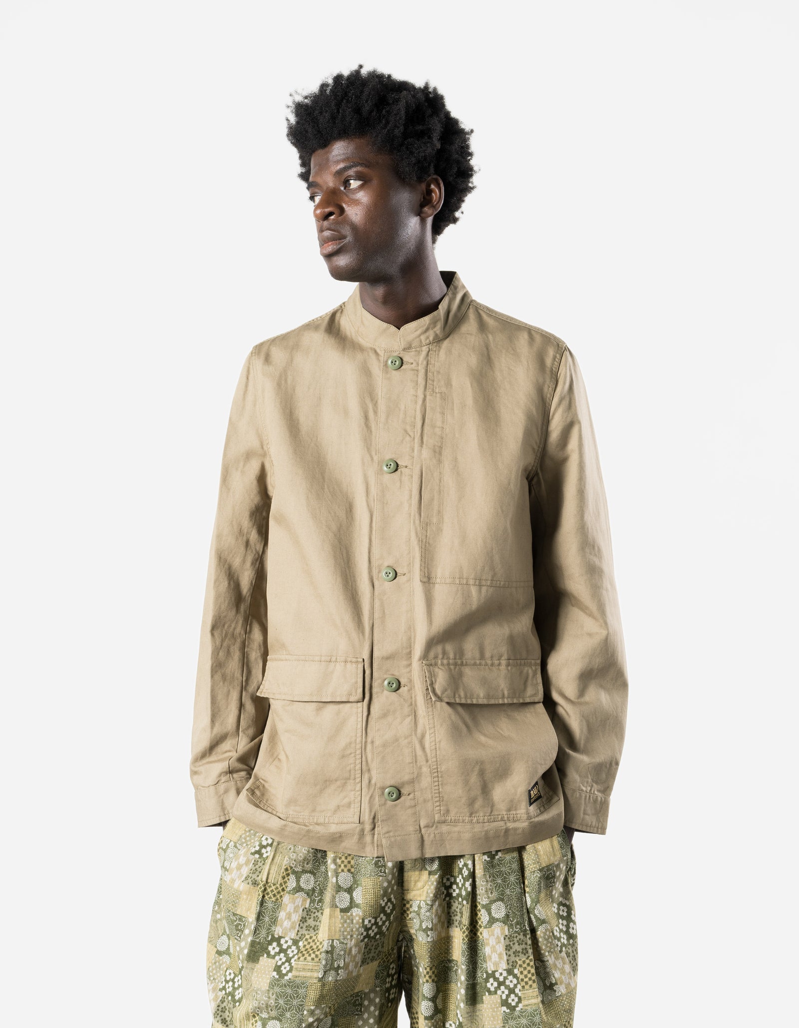 7590 Maha Mandarin Chore Jacket Maha Sand