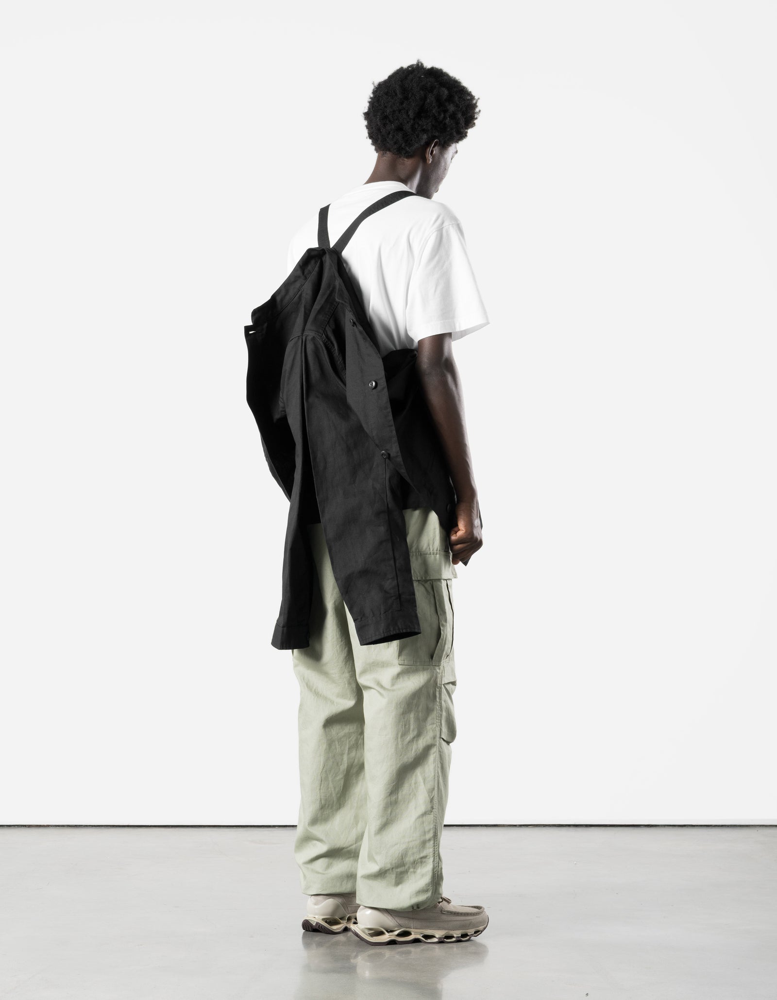 7590 Maha Mandarin Chore Jacket Black