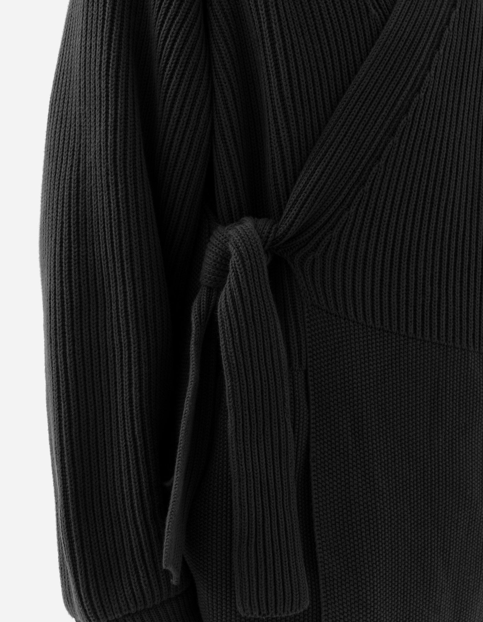 7272 Maharishi Knitted Kimono Black