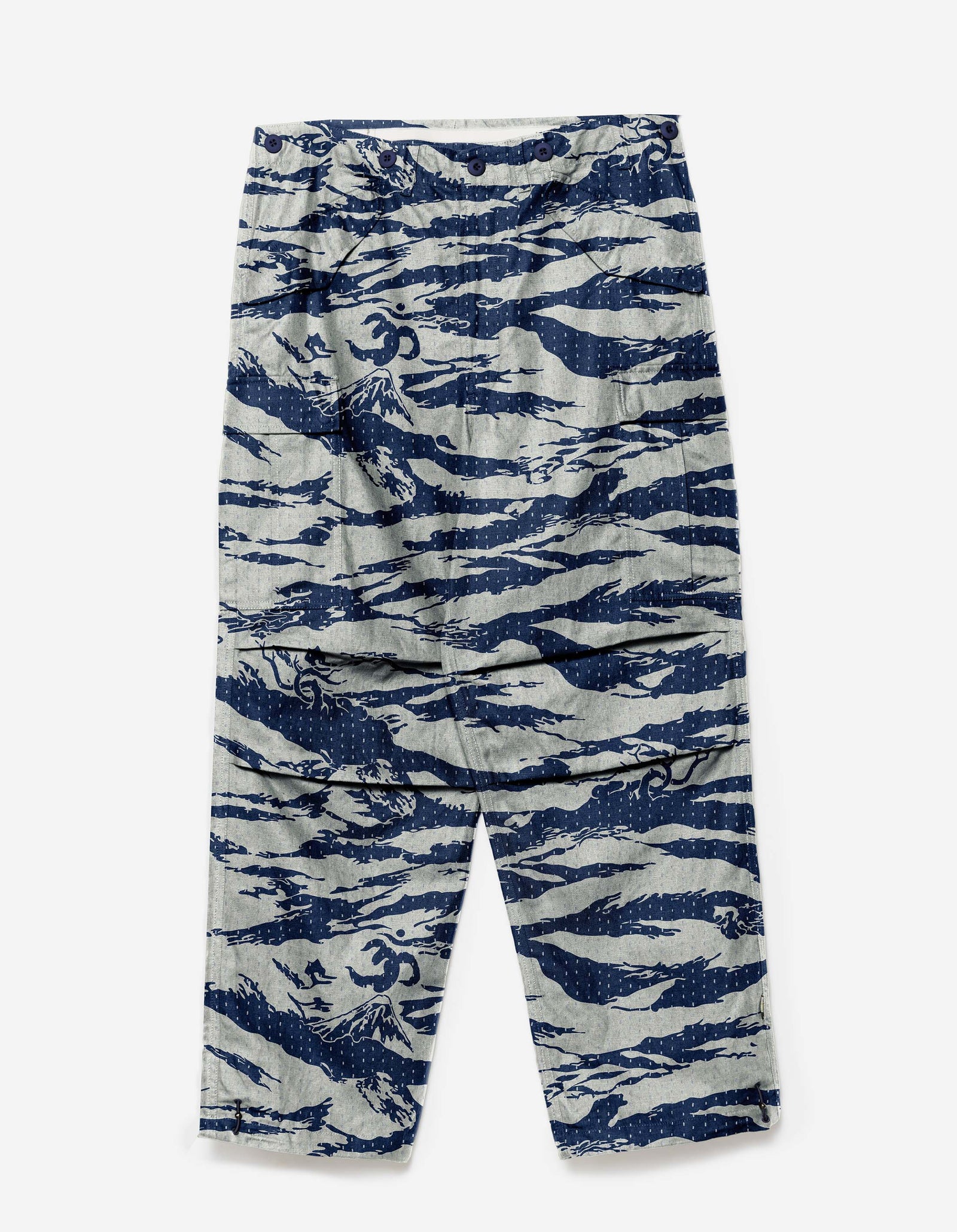 7334 Tigerstripe Stitch M65 Pants Navy/Ecru