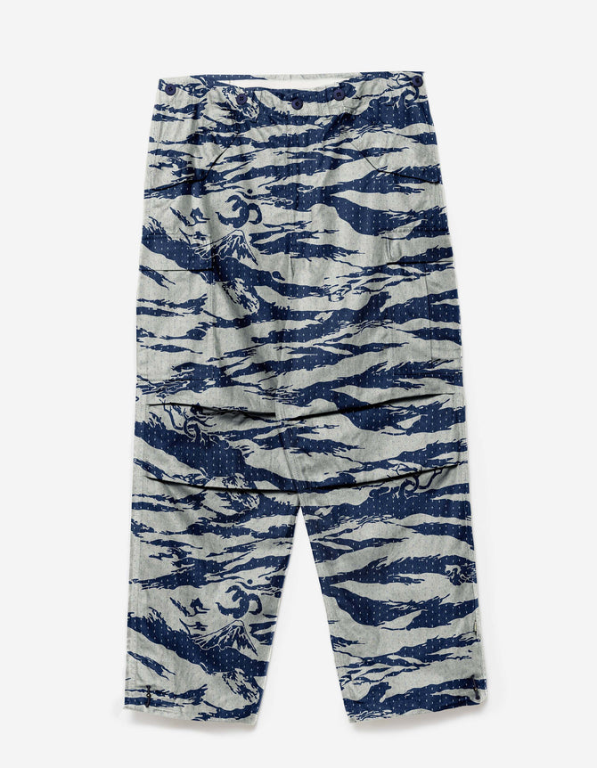 7334 Tigerstripe Stitch M65 Pants Navy/Ecru