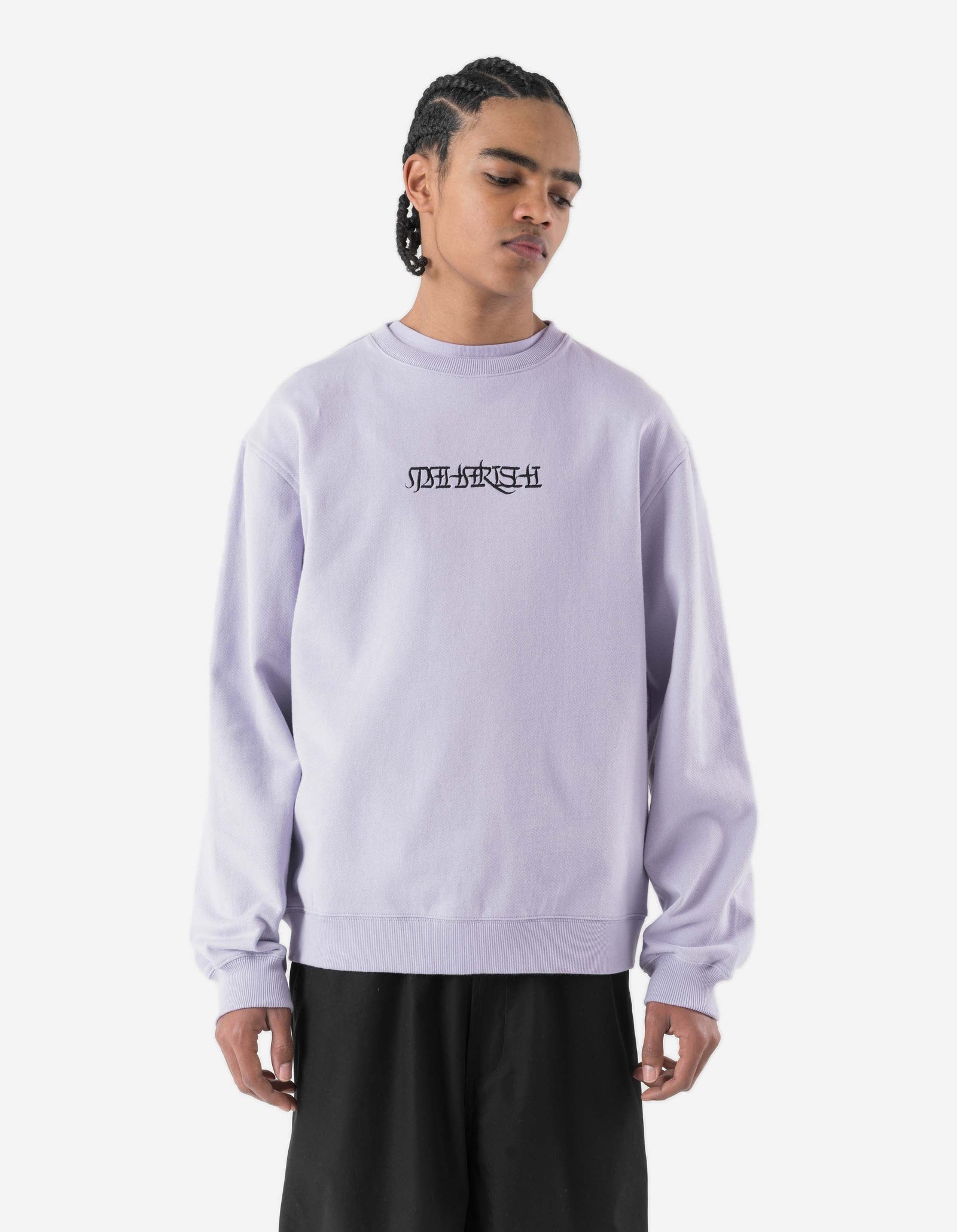7549 Maha Script Crew Sweat Lavender
