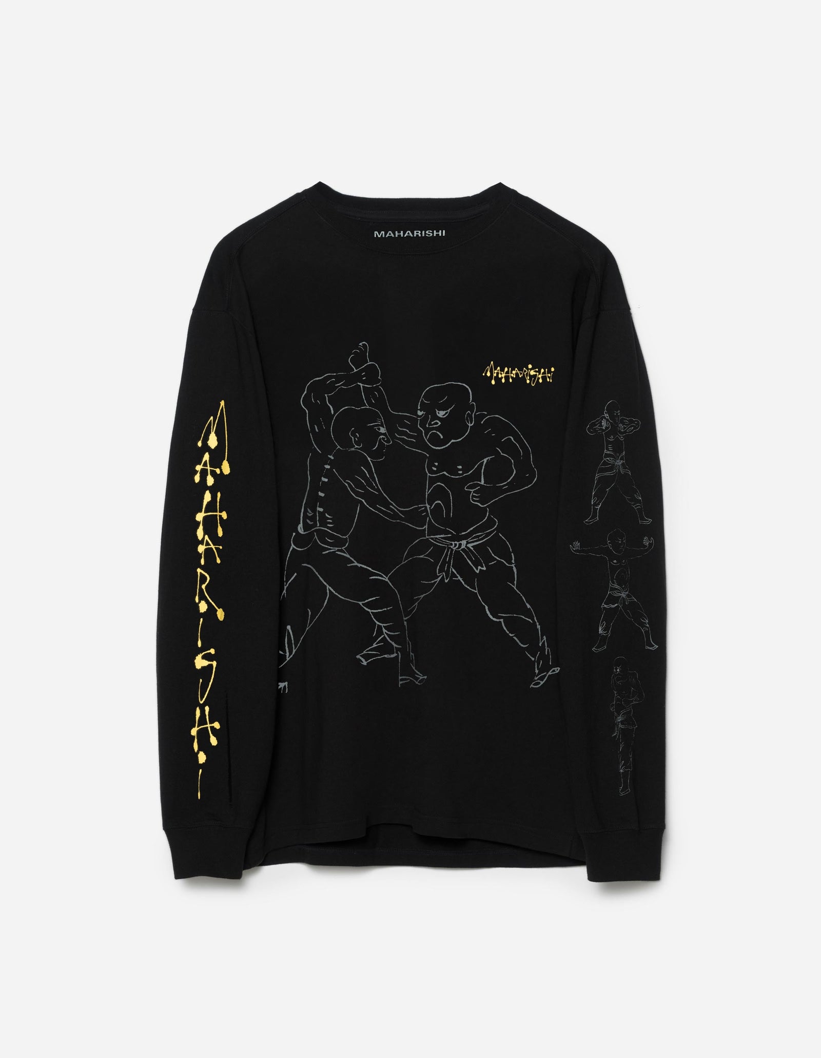 7553 Kung Fu Manual L/S T-Shirt Black
