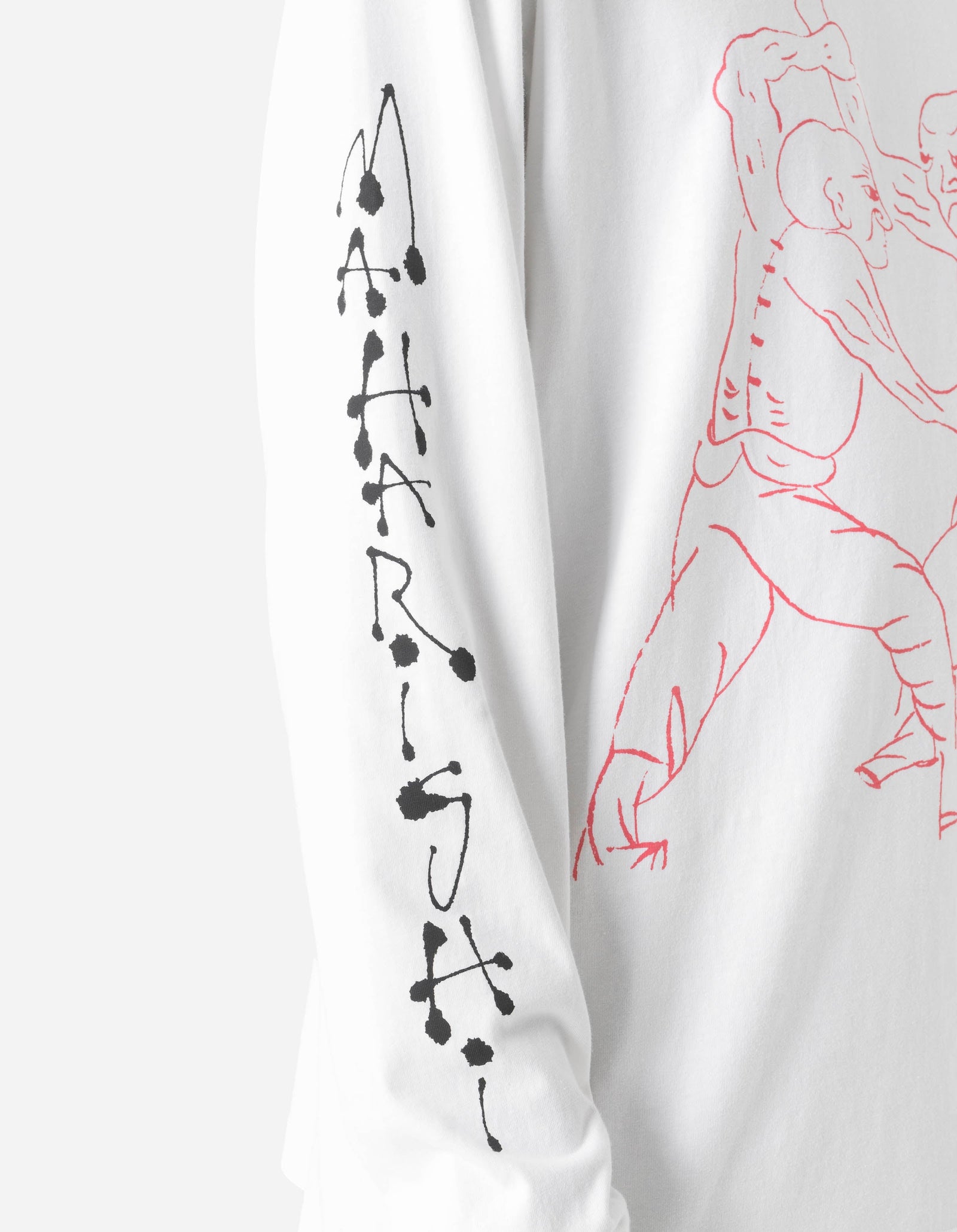 7553 Kung Fu Manual L/S T-Shirt White