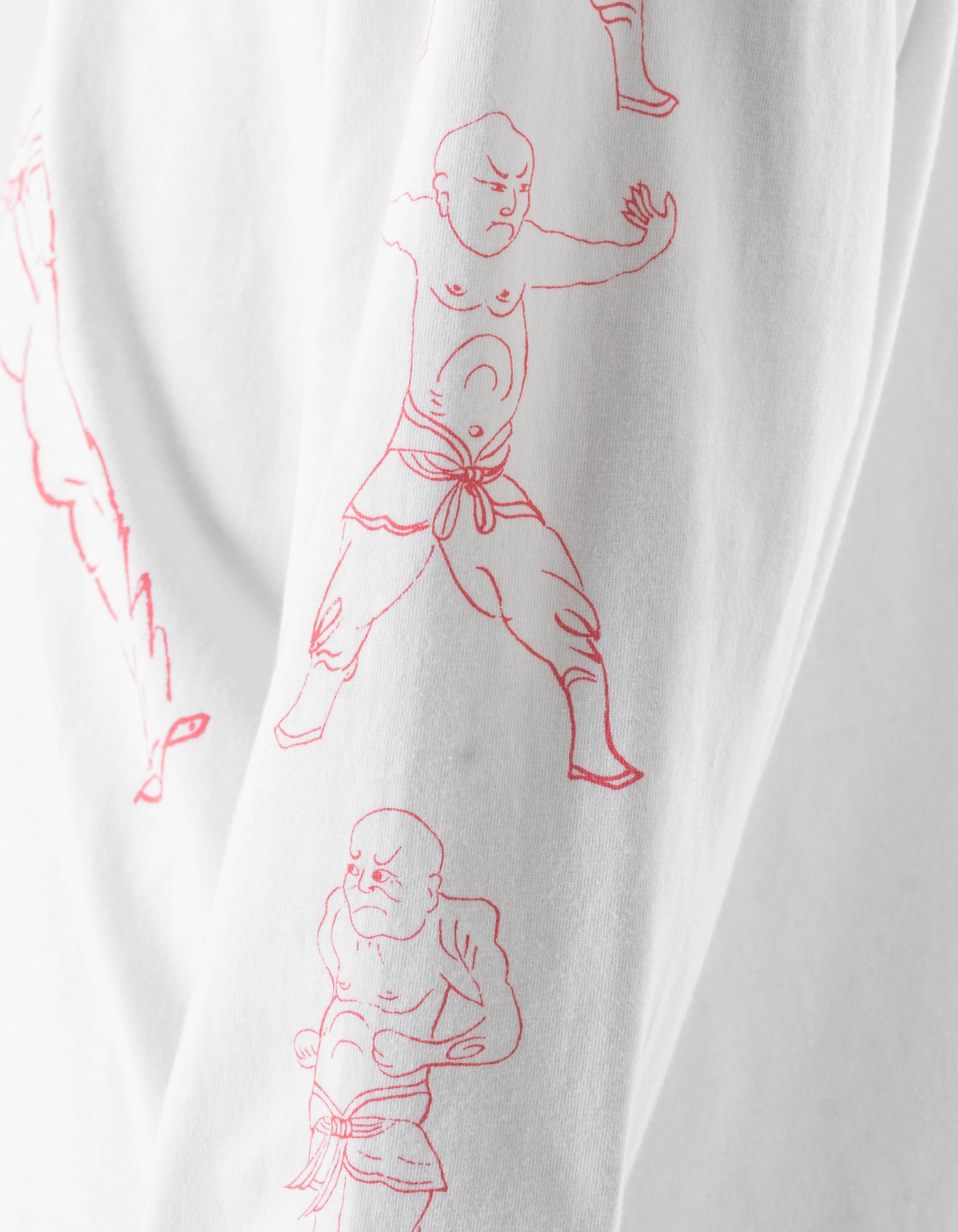 7553 Kung Fu Manual L/S T-Shirt White