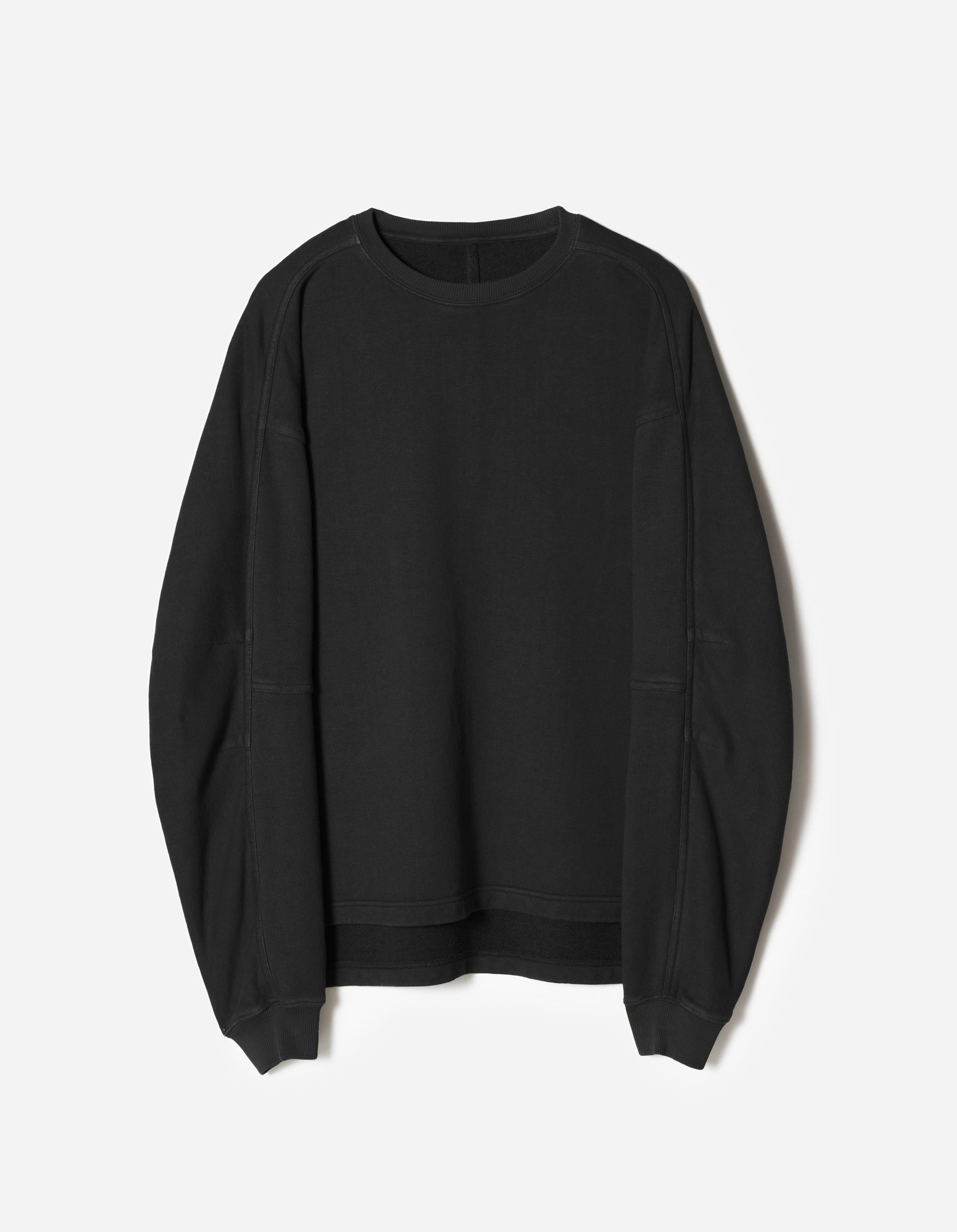 7565 Hemp Cotton Kurta Crew Sweat Black