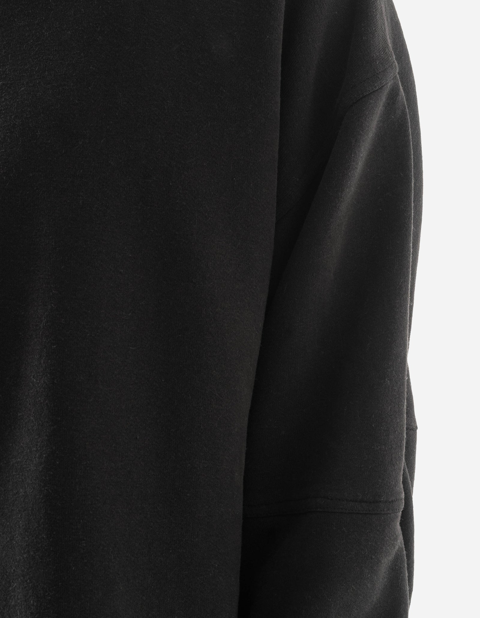 7565 Hemp Cotton Kurta Crew Sweat Black