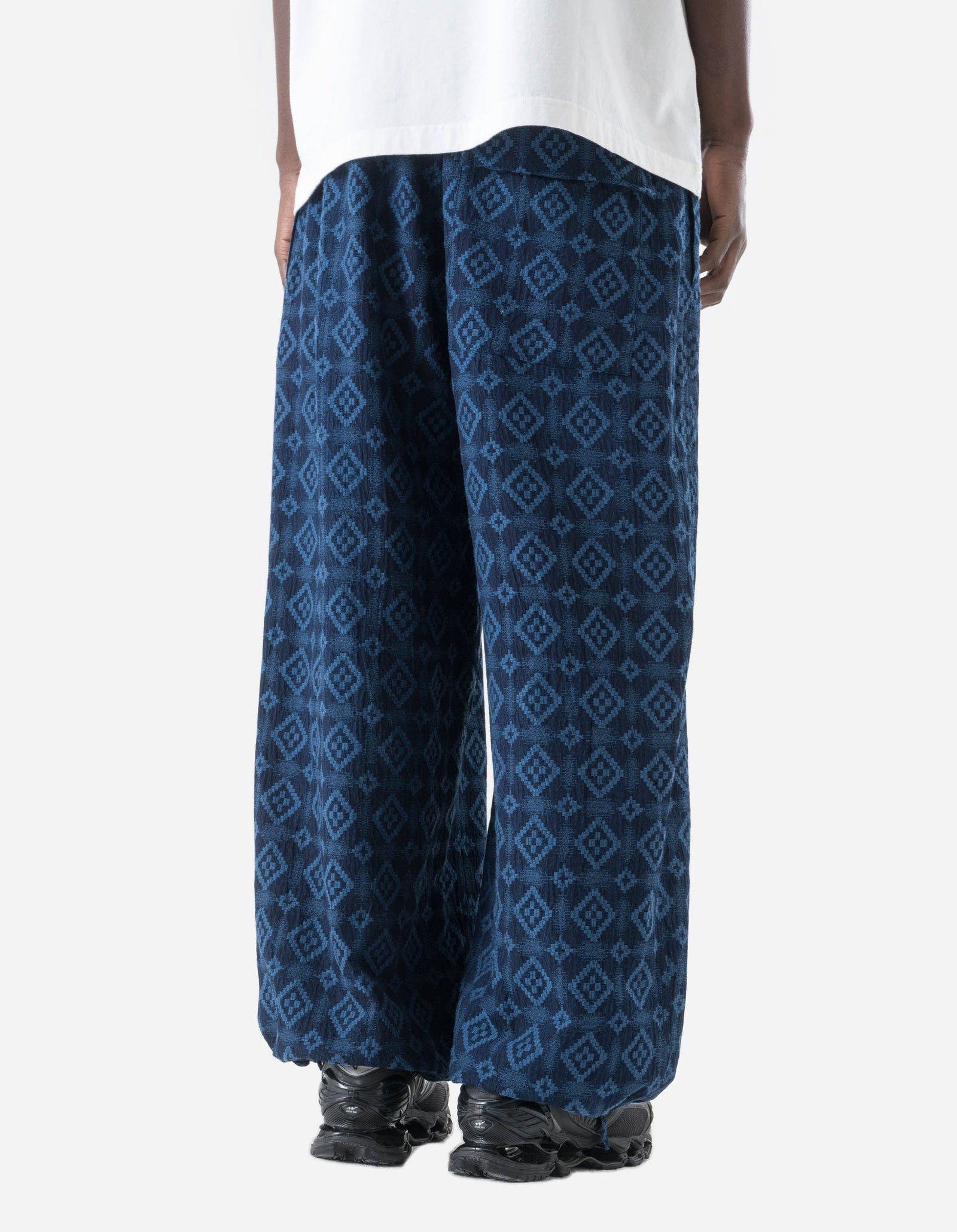 7567 Komon Aizome Loose Track Pants Aizome Blue