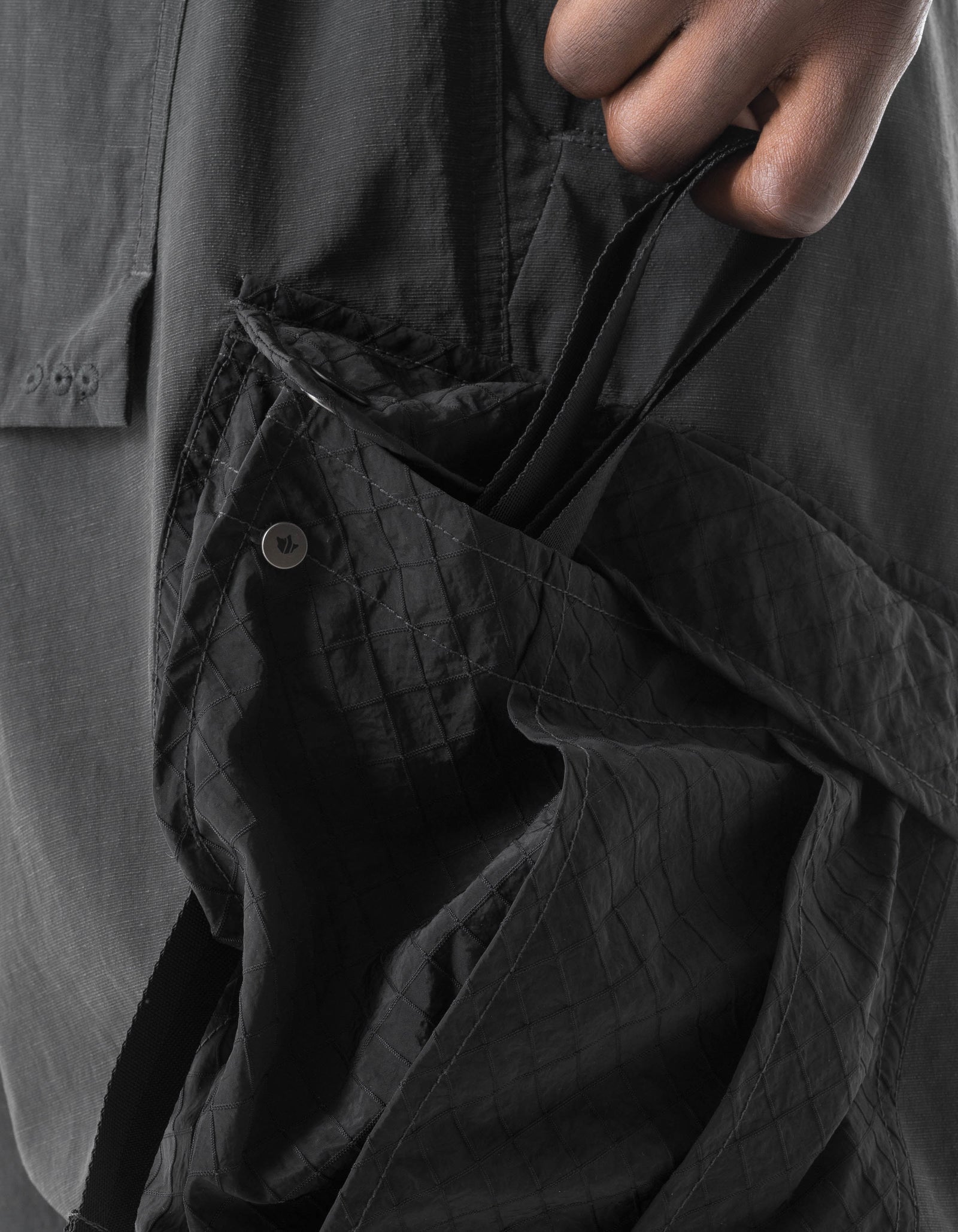 7582 DWR Hemp Loose Cargo Snopants Black