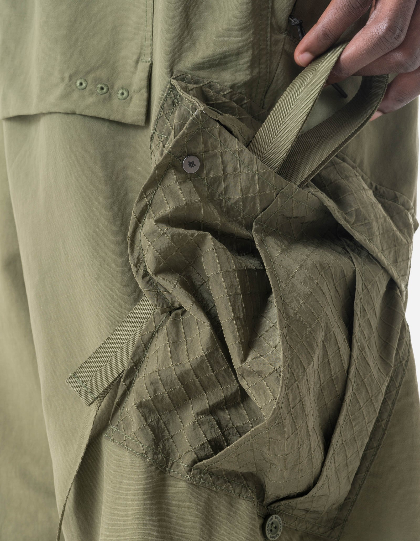 7582 DWR Hemp Loose Cargo Snopants Olive OG-107F