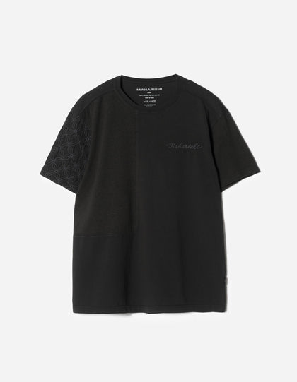7586 Sashiko S/S T-Shirt Black