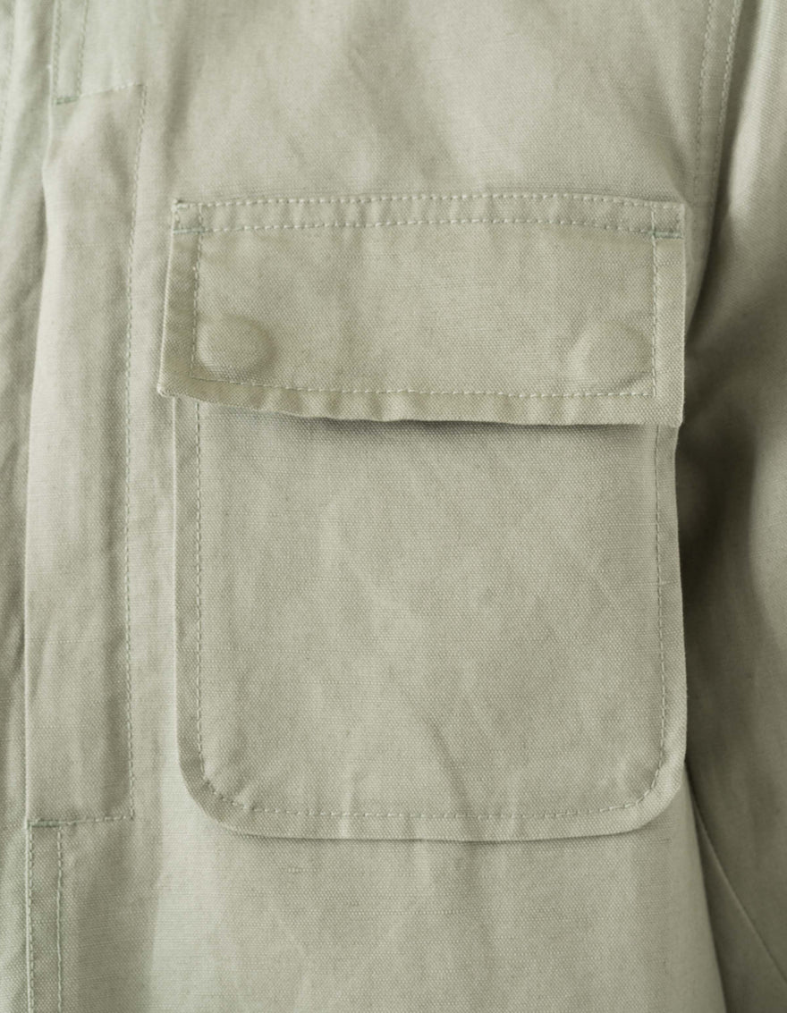 7590 Maha Mandarin Chore Jacket Sage