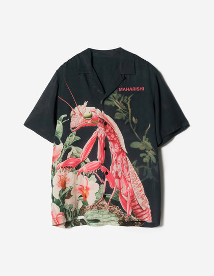 7594 Orchid Mantis Camp Collar Shirt Navy