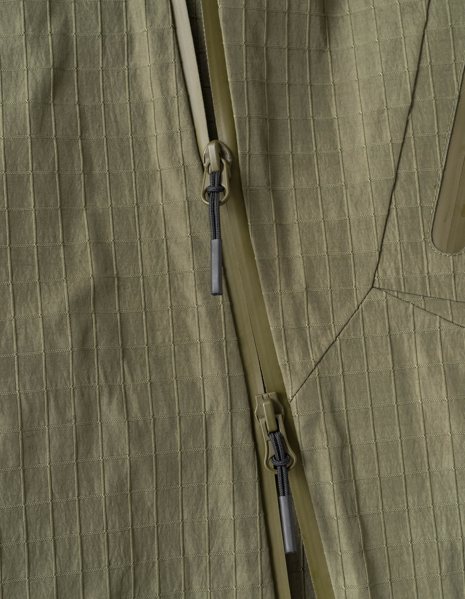 7610 Recycled Nylon Asym Storm Parka Olive OG-107F