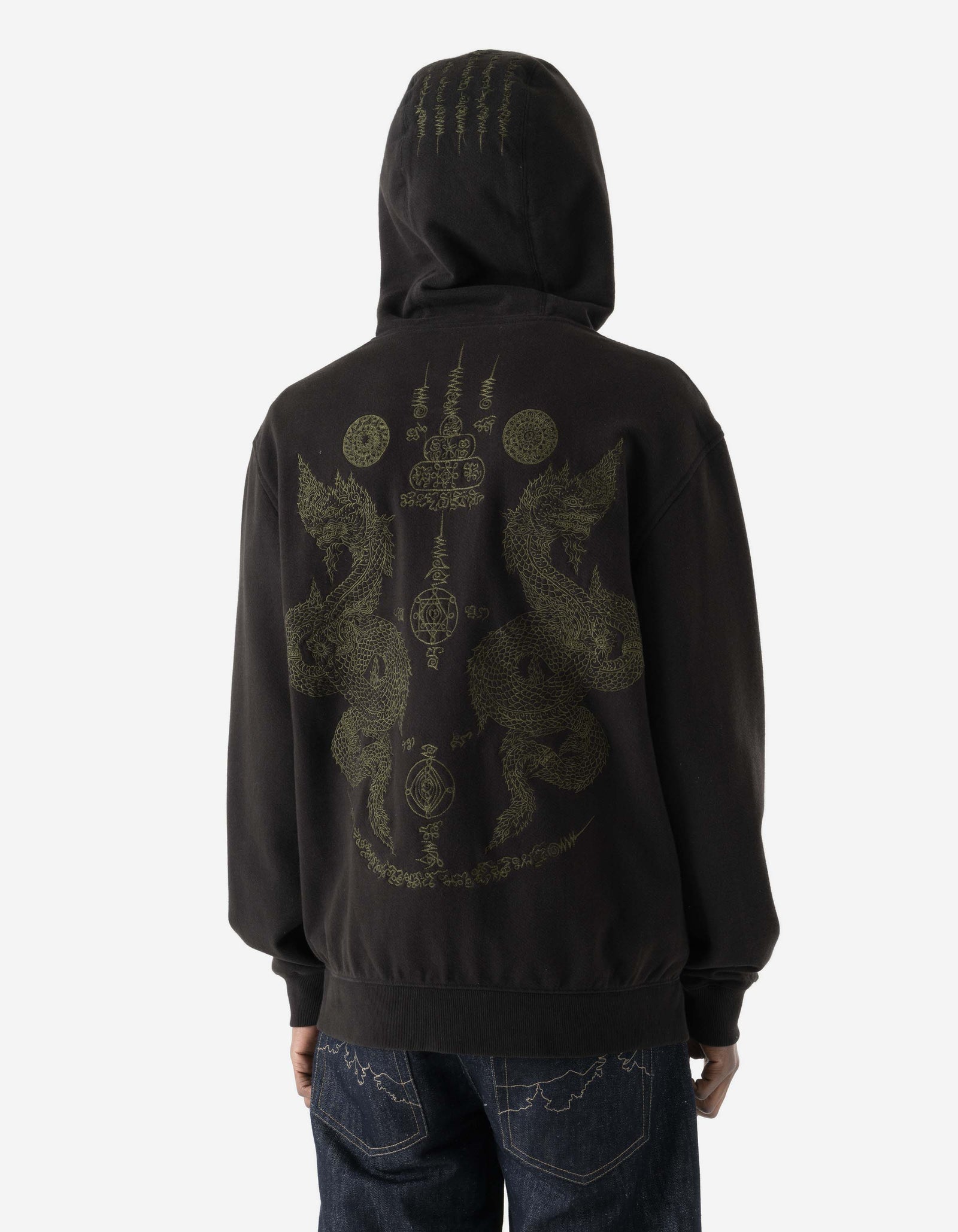 7681 Naga Hooded Sweat Black