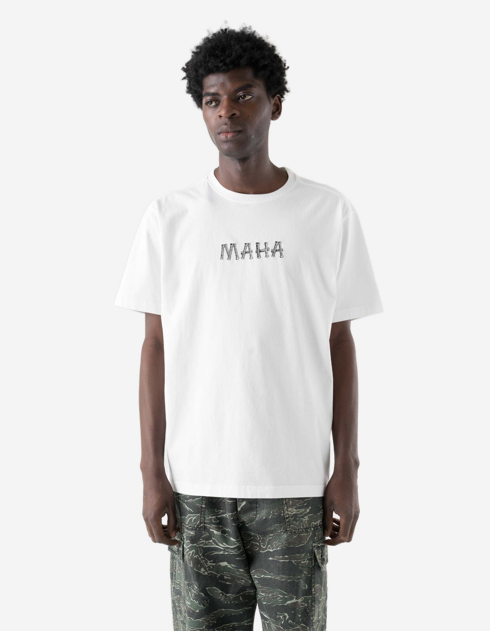 7768 Bamboo Logo T-Shirt White