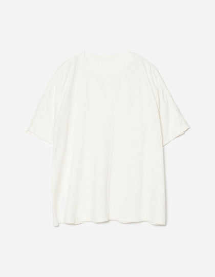 5234 Hemp Cross Loose S/S T-Shirt White