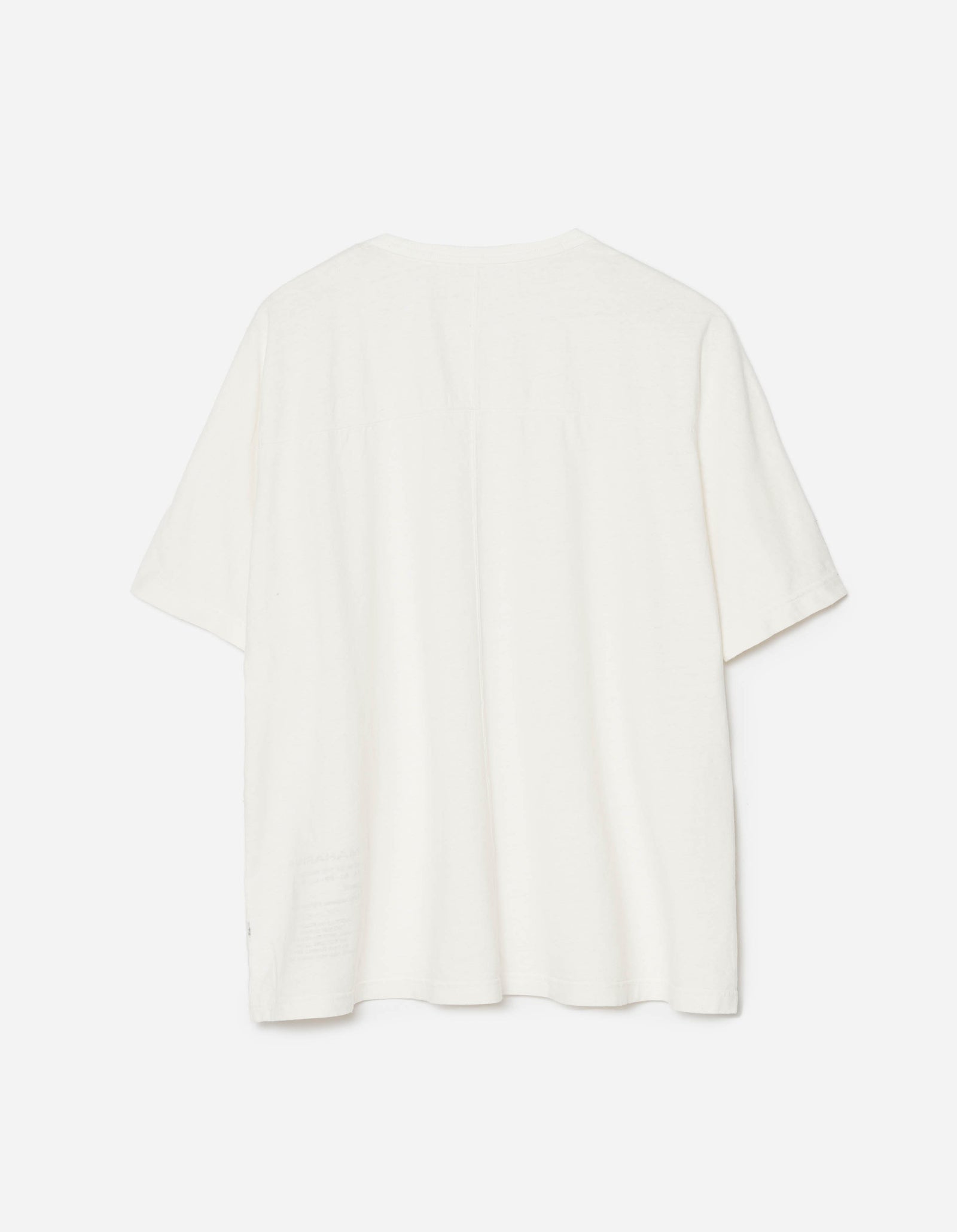 5234 Hemp Cross Loose S/S T-Shirt White