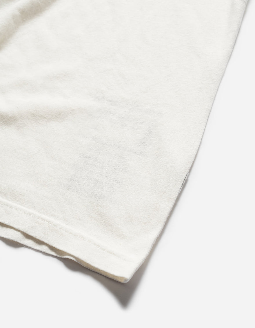 5234 Hemp Cross Loose S/S T-Shirt White