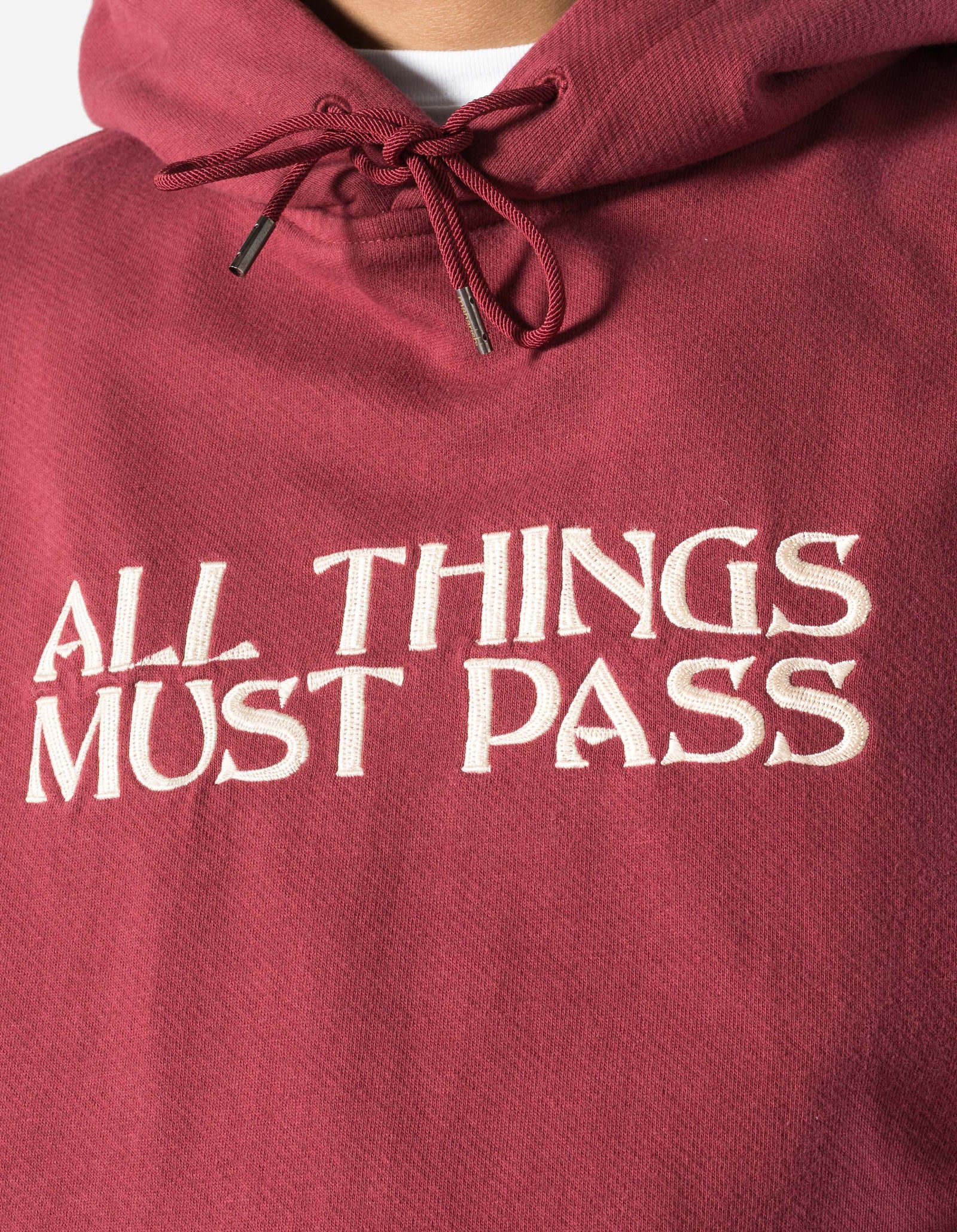 7461 All Things Must Pass Hooded Sweat Maroon