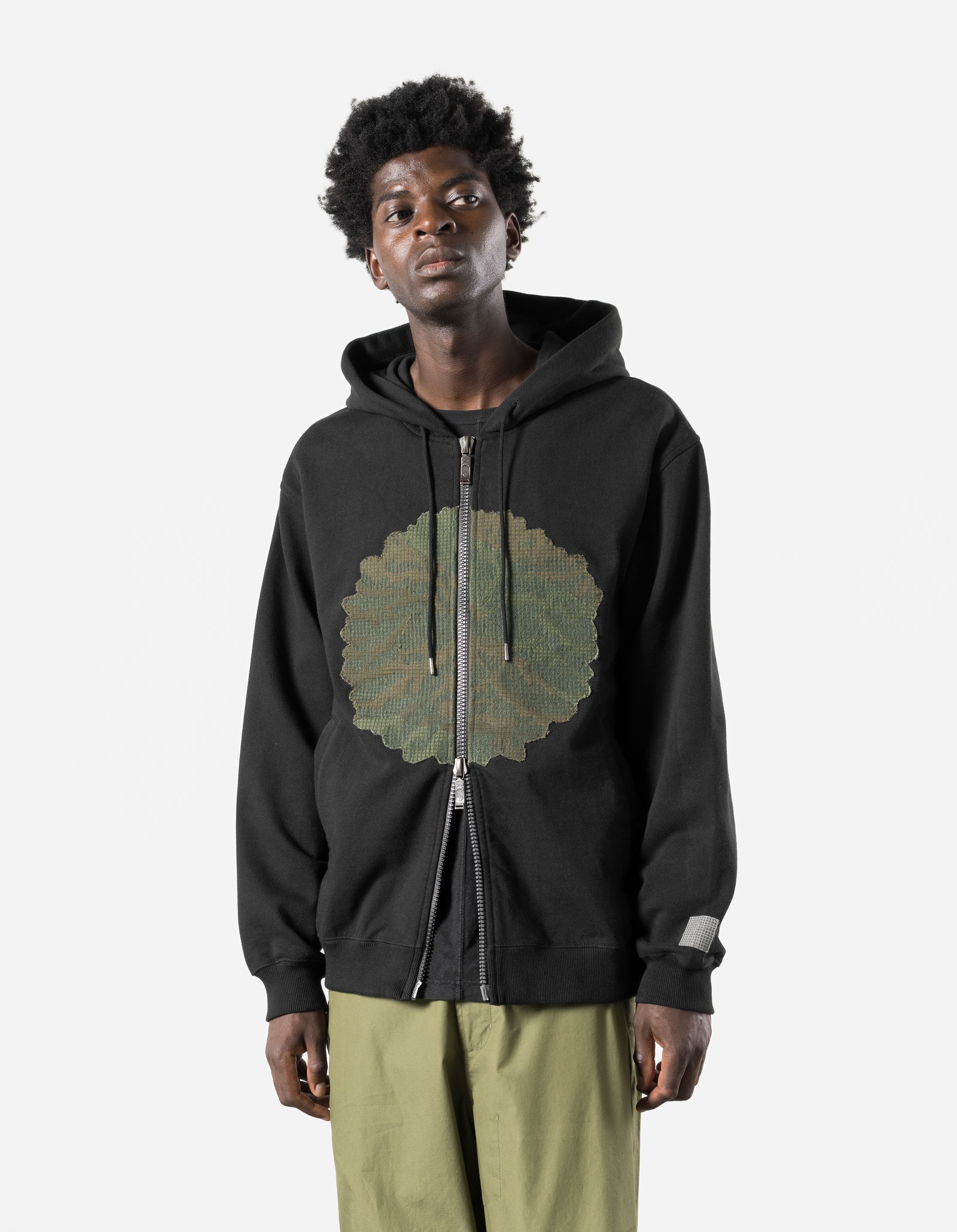 7182 M.A.F Green Man Hooded Sweat Black