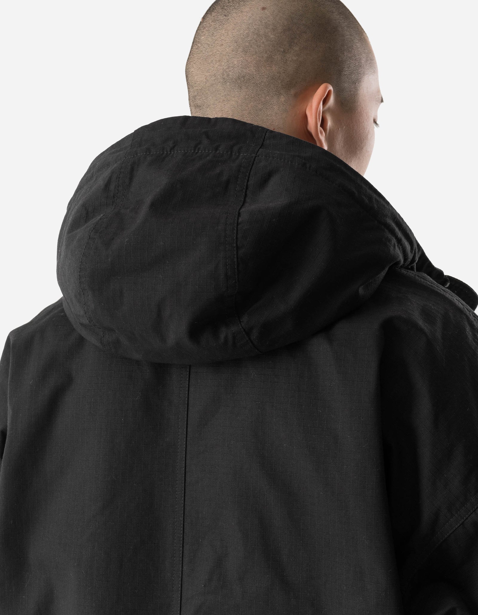 7214 Beach Fishtail Parka Black