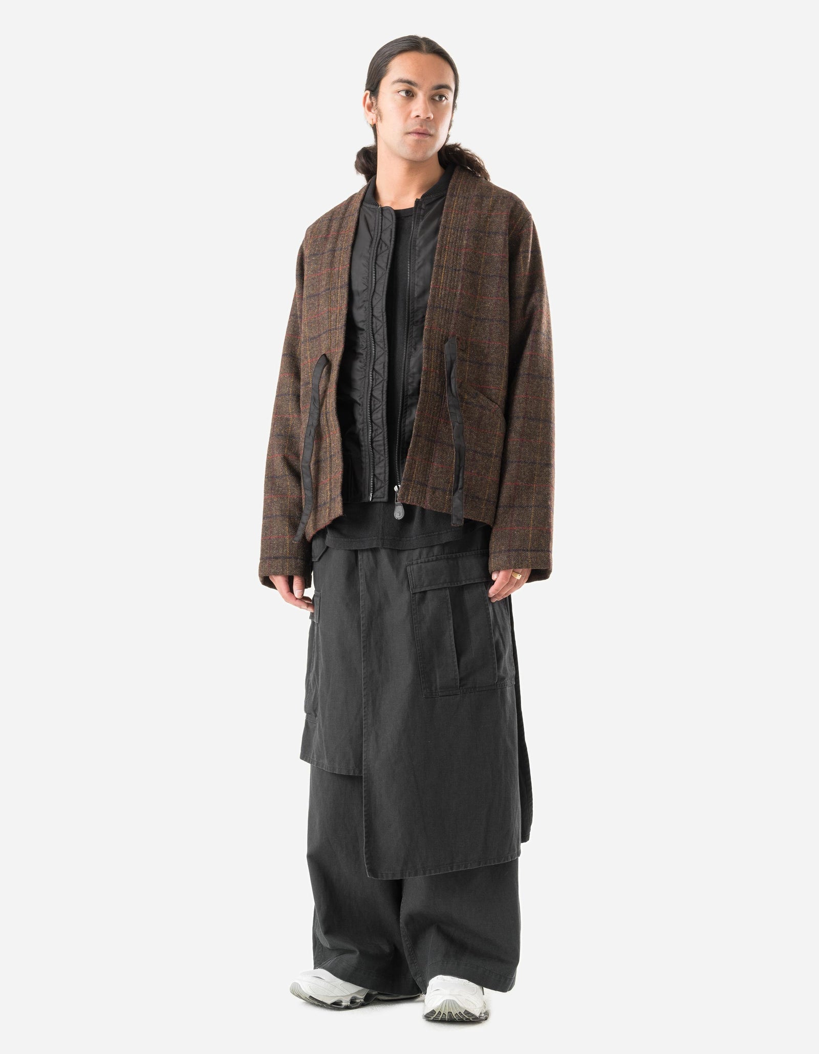 7116 Wool MA Kimono Brown