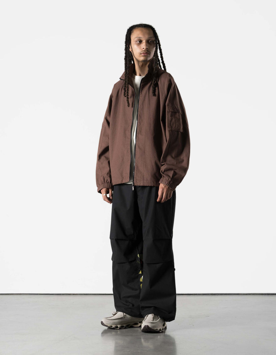 7740 Hemp Ripstop Track Jacket Earth Brown
