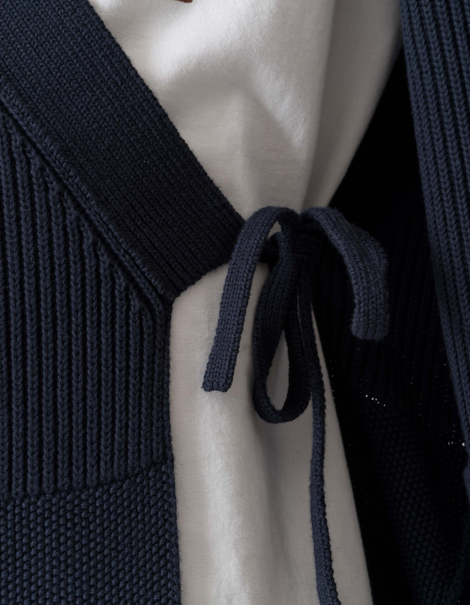 7272 Maharishi Knitted Kimono Navy