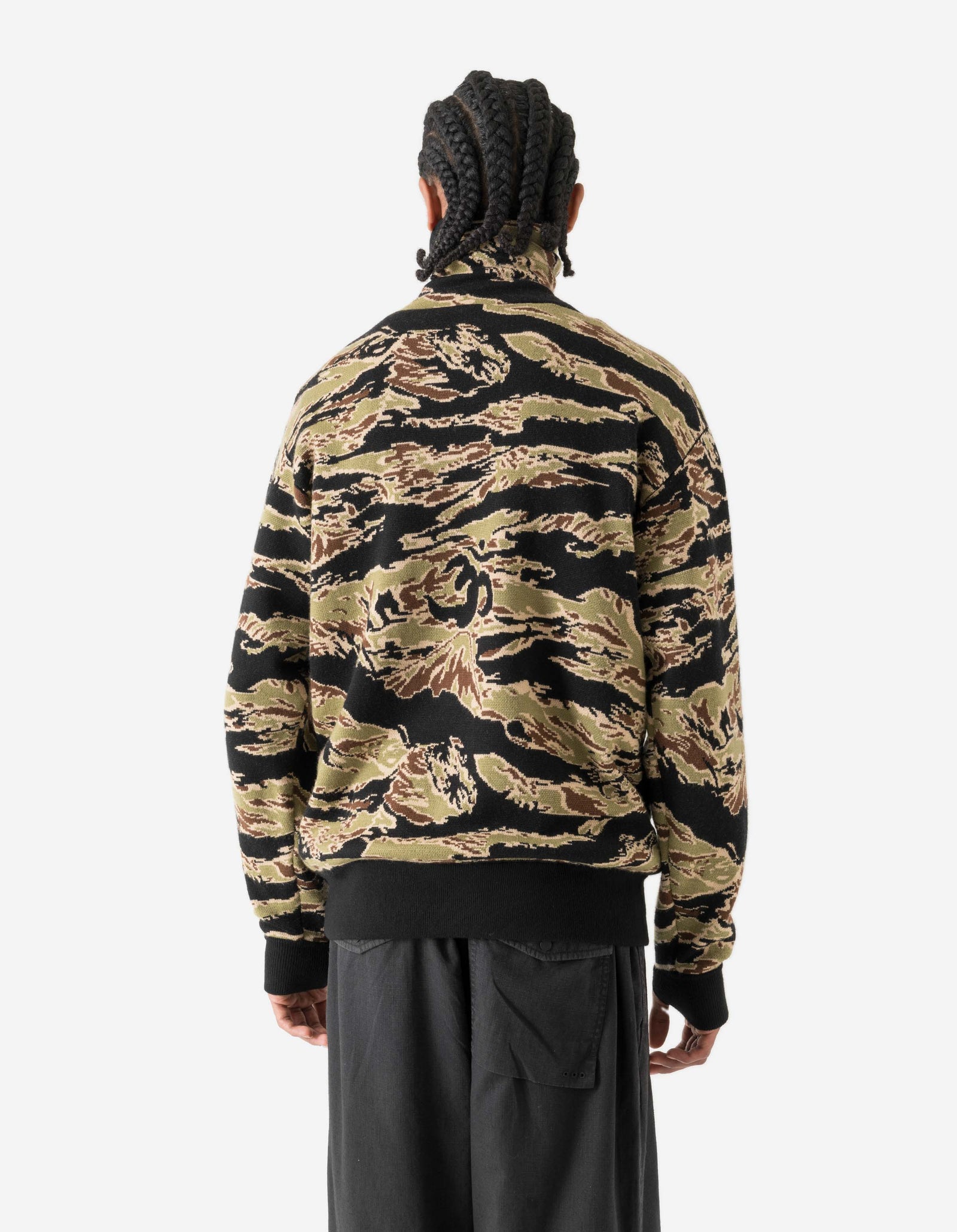 7286 Camo Half Balaclava Knit Woodland